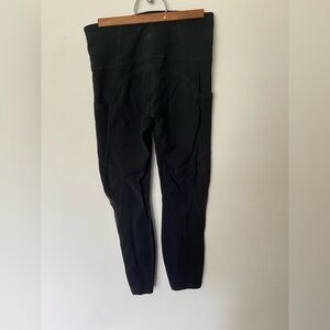 ATHLETA Medium Black High-Waisted Leggings 3/4